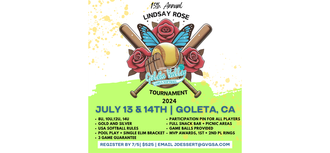 2024 GVGSA Lindsay Rose Tournament July 13 &14th